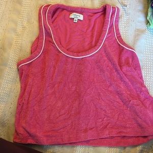 pink terry cloth tank top
